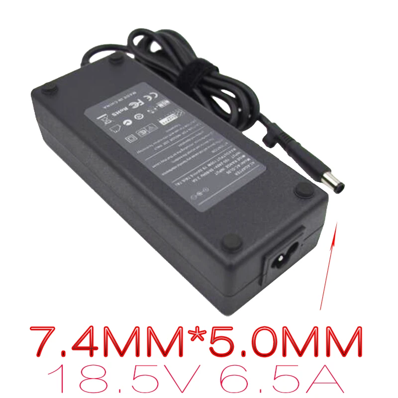 18 5 V 6.5A блок питания для ноутбука hp 8710P 6930P MS200 адаптер DV7 8530P 8530W NX6330 зарядное