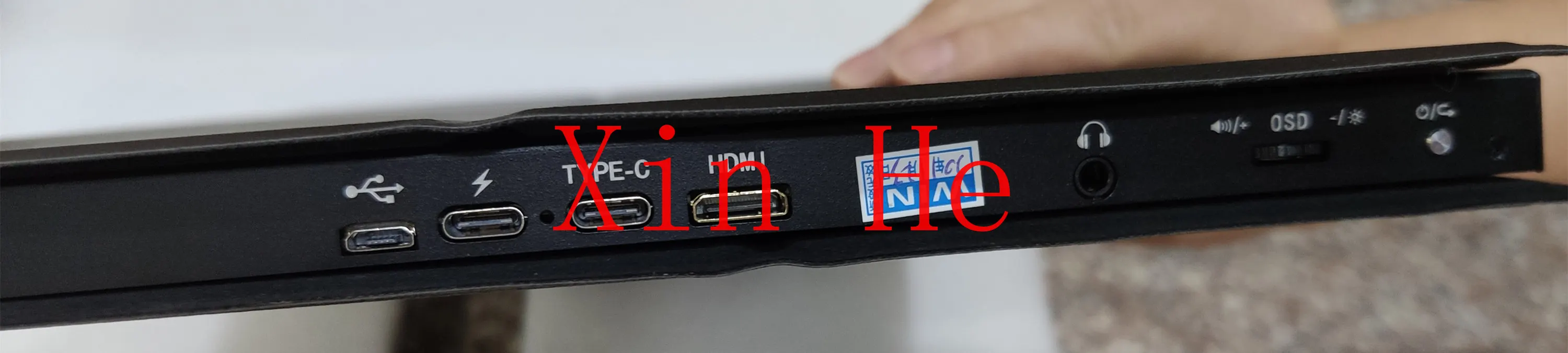 저렴한 15.6 인치 휴대용 모니터 IPS 스크린 USB 유형 C HDMI 디스플레이 PS4 스위치 XBOX 삼성 화웨이 스마트 케이스 X 블랙, 컴퓨터 오피스, 가전, 화면, 스마트