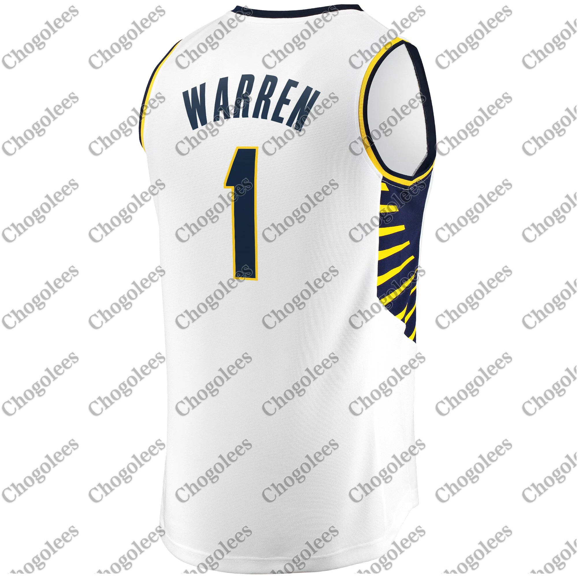 

Men Basketball Jersey TJ Warren Indiana Branded Fast Break Player Jersey Association Edition White