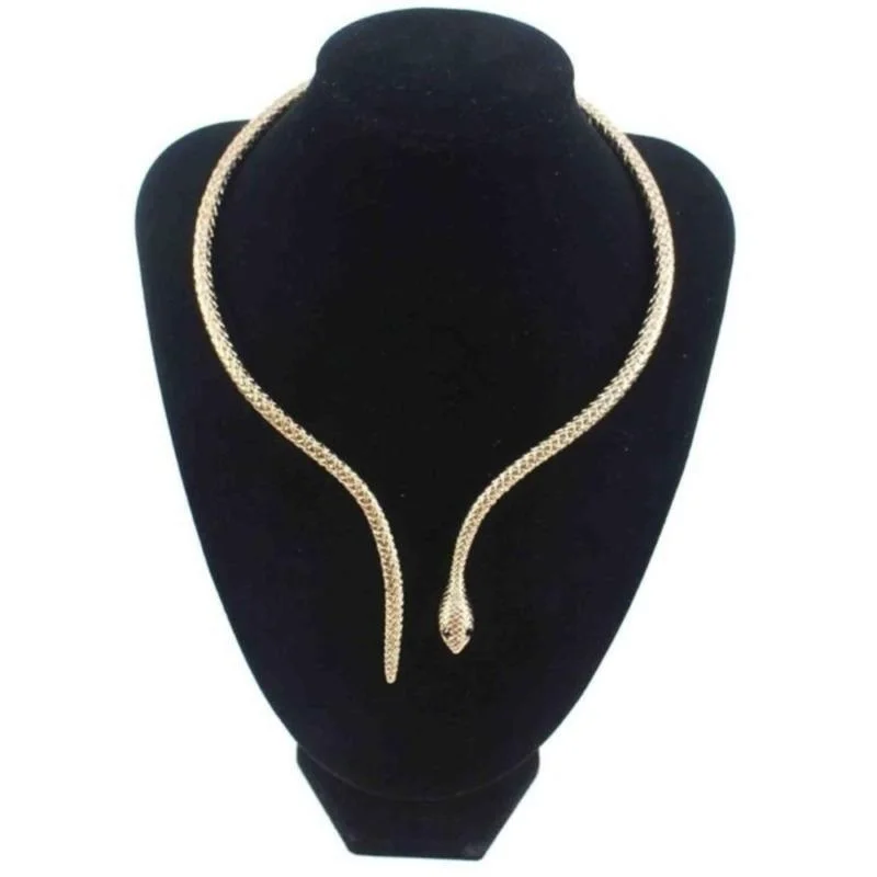 Колье Bijou Nouveaute Colar Feminino ожерелье Bijoux Serpent открытое этнический Boho Серебряный
