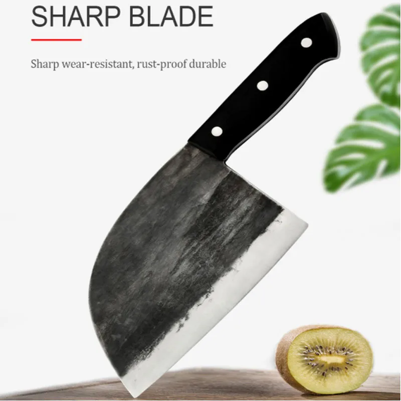 

Kitchen Butcher Knife Hand Forged Knife Forged Cleaver Forged Old-fashioned Household Cooking Damascus Steel Professional Chef