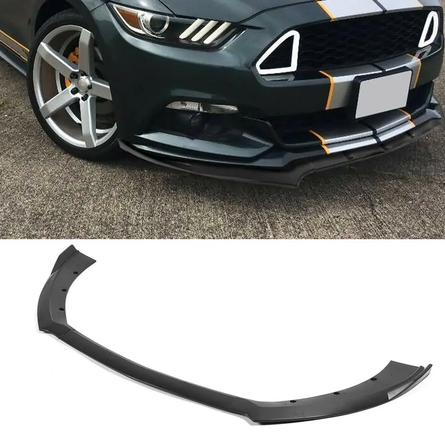 

Front Bumper Lower Splitter Spoiler Diffusers 3-Stage Front Shovel Lip Protector Fits for Ford Mustang 2015 2016 2017 2018