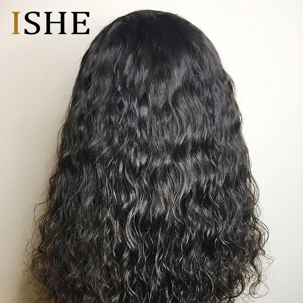 Искусственная кожа головы прозрачные кружевные передние парики Кудрявые