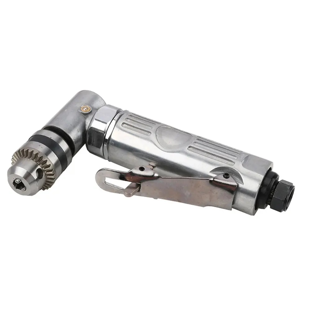 

Right Angle Die Grinder 1/4 High Speed 90 Elbow Right Angle Drill Silver Pneumatic Tool Extension Power Screwdriver Drill