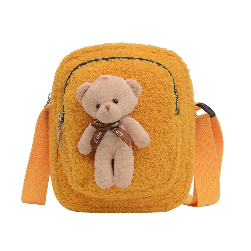 

Winter Fashion Mini Bag Girls Lovely Bear Plush Crossbody Bags For Women 2020 New Shoulder Bags Hot Sell Women Bag Bolsas Mujer