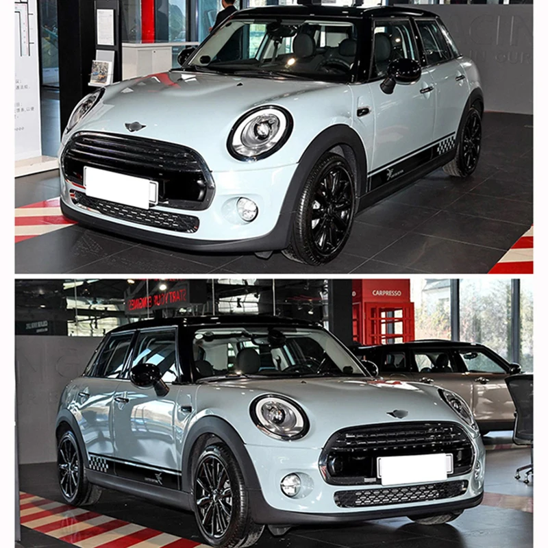 Полосатые наклейки и для Mini Cooper 2 шт. R50 R53 R56 R57 R59 F55 R52 R60 аксессуары стайлинга