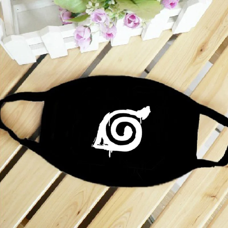 

Japanese Hot Anime Cosplay Fashion Masks Red Cloud Printing Teens Cotton Half Face Keep Warm Windproof Breathable Masks