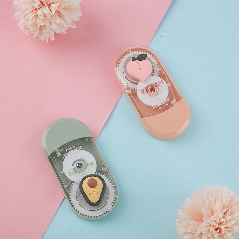 

Creative Avocado Peach Correction Tape Cute Decoration Stickers Promotional Gift Stationery School Office Supplies