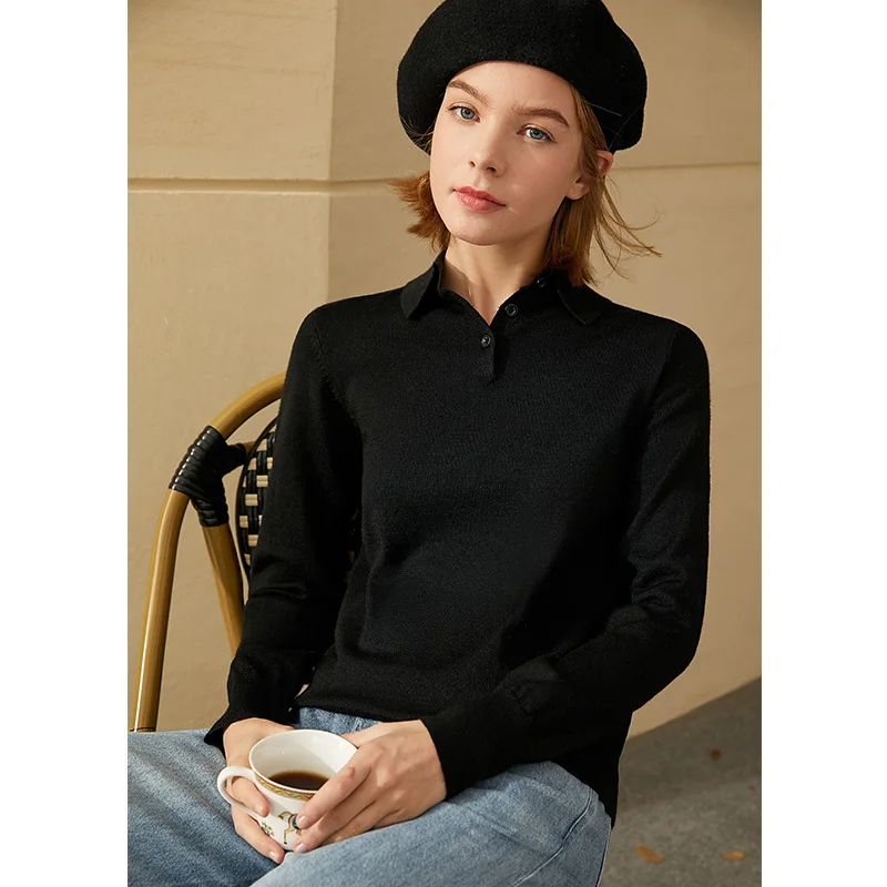 Повседневный женский свитер Amii в стиле минимализма на осень и зиму модный