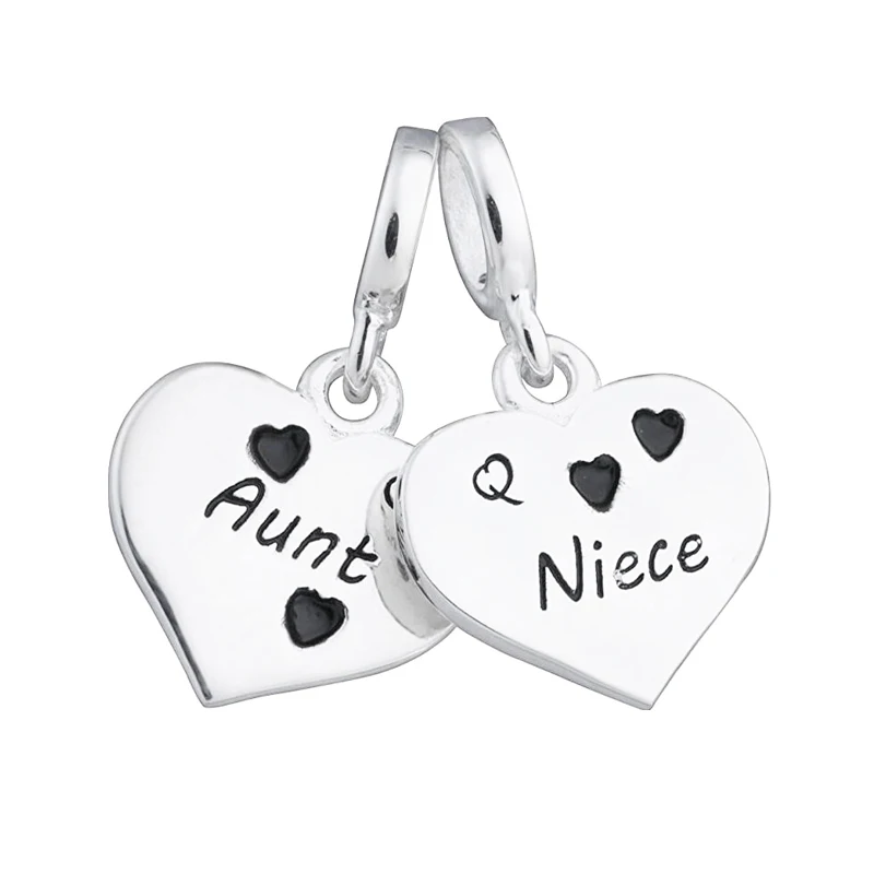 Женский браслет из серебра 925 пробы с подвеской Я тебя люблю | Украшения и