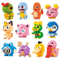 new style pokemon micro elf blocks diy diamonds block toys cute cartoon auction figures kids toys for children gifts