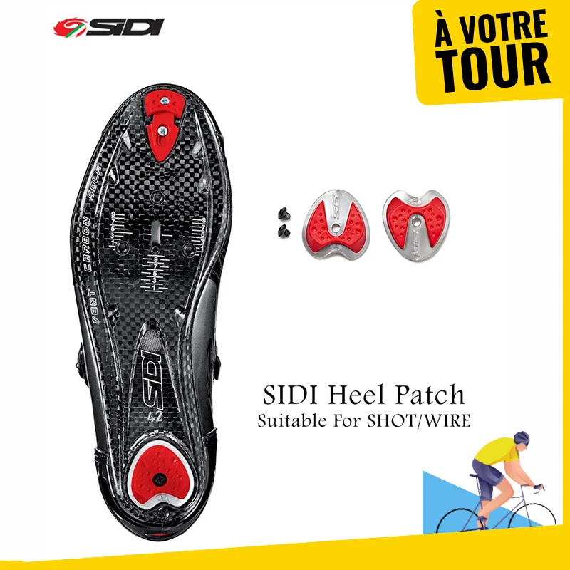 Road Bike Lock Shoes Heel Cleat Spare Cleats For The Sole Has The Replaceable Studs Heel Lug Sold In Pairs Fits All Sidi Shoes