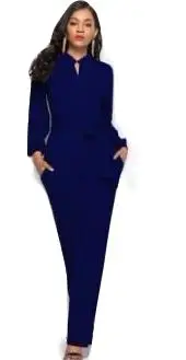 Элегантный женский комбинезон с поясом женские Комбинезоны на шнуровке