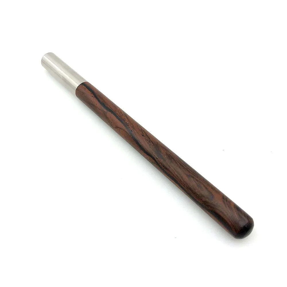 Шариковая ручка из нержавеющей стали цилиндрическая деревянная гелевая