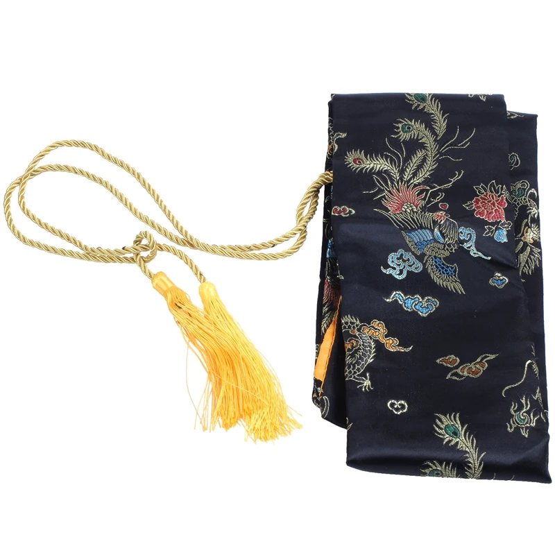 

HOT 135cm Dragon and Phoenix Katana Samurai Sword Bag Tissu Black
