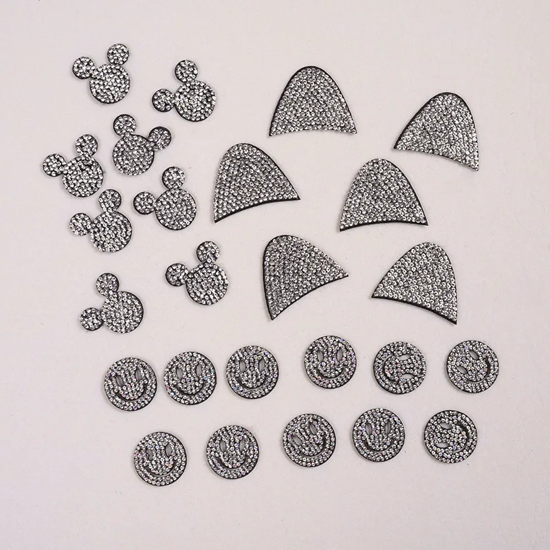 20 шт Кристалл Стразы патчи &quotМикки&quot для костюмы гладить на одежда аппликации