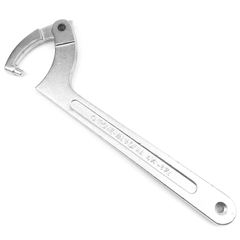 

Adjustable Hook Wrench C Spanner Tool Chrome Vanadium 32-76Mm With Scale Stainless Steel Key Hand Tools For Nuts Bolts