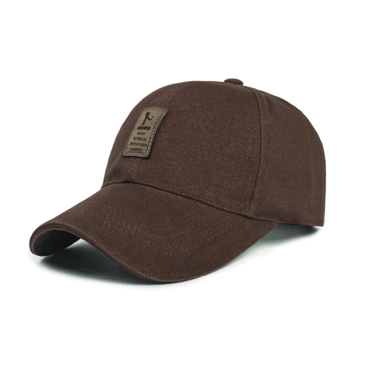 [AETRENDS] Для мужчин хлопок Бейсбол Кепки 6 Панель Snapback Bone шапка Z-1936 - Цвет: Coffee