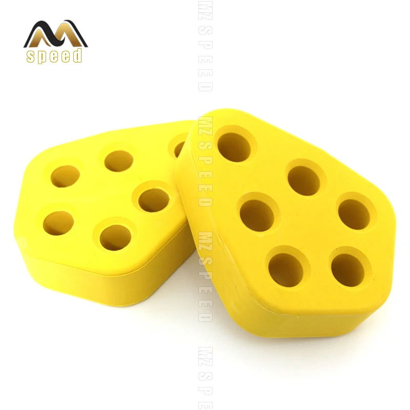 Автомобильные аксессуары 2 шт. 6 отверстий желтый универсальная выхлопная труба