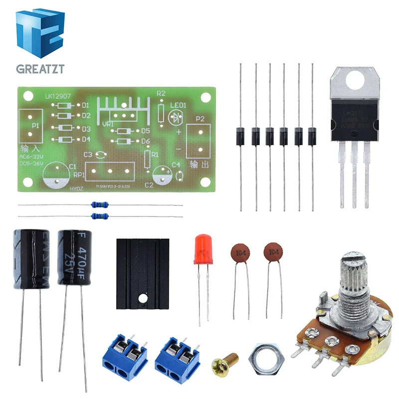 Регулируемый блок питания LM317 источник постоянного тока с постоянной