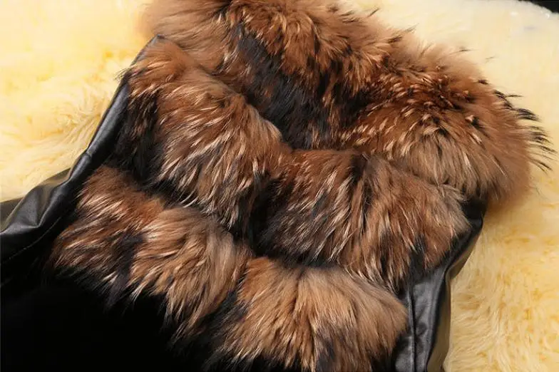 Куртка женская из искусственного меха в стиле пэчворк J3264 | Женская одежда