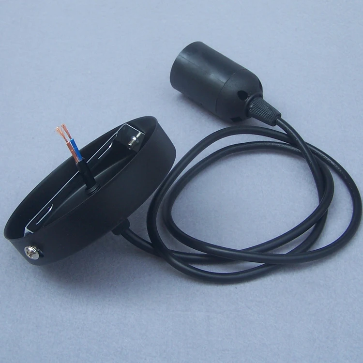 Базовая установка на потолке навес с кабелем проводной шнур комплект Пластик E27