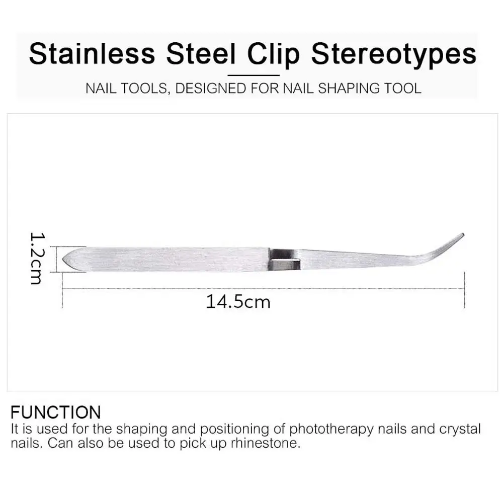 НОВЫЕ Акриловые УФ Гель Советы Скульптуры Пинцет Клип Забрать Ногтей Multi-функции