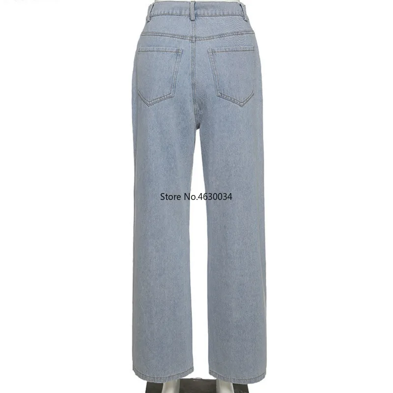 Рваные джинсы повседневная Уличная одежда женские джинсовые штаны mujer высокая