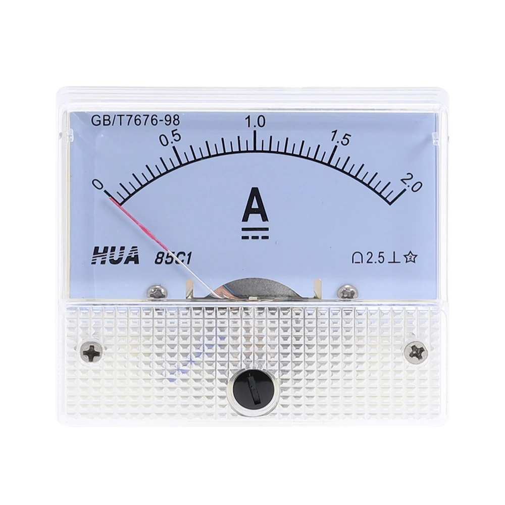 Analógico DC Panel de medición de corriente 1A 2A 3A 5A 10A 20A 30A calibre de amperios mecánico actual amperímetros 85C1