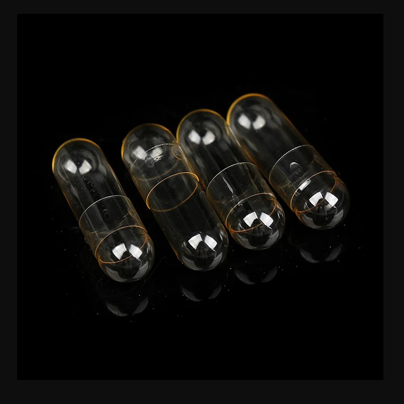 Пустые желатиновые капсулы размером 0 #1000 шт. твердые прозрачный гель для