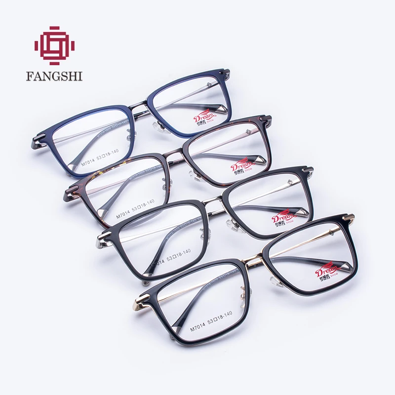 

TR90 Alloy Glasses Frame Men Retro Square Clear Optical Frame Eyewear Transparent Myopia Prescription Eyeglasses Frame #M7014