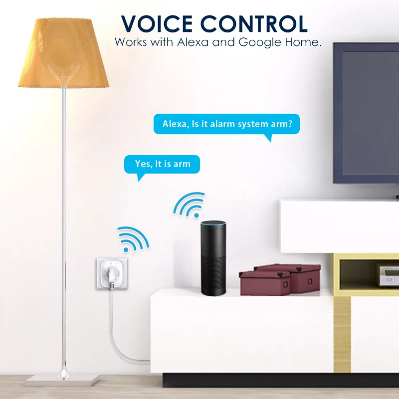 Wifi умный дымовой датчик пожарной сигнализации системы безопасности Tuya Smart Life APP