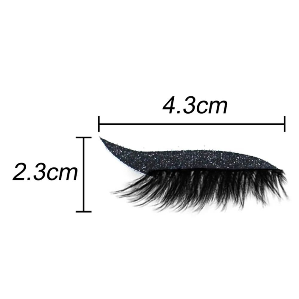 

Reusable Eyeliner And Eyelash Stickers Fluffy False Eyelashes Easy to Use And Remove for Women Girls Beautiful And Comfortable