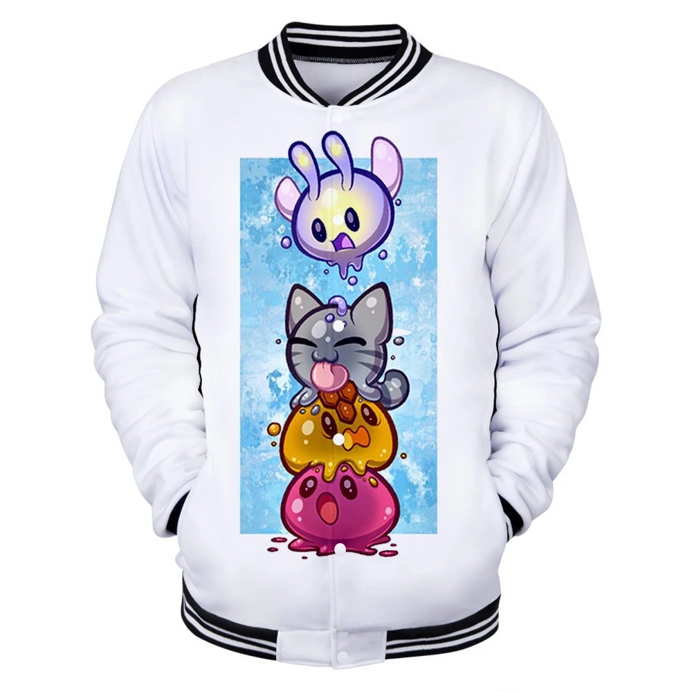 

Anime Slime Rancher Sweatshirt 3D Kawaii Tracksuit Baseball Jacket Women/Men Harajuku Streetwear Simulation Game Clothes Tops