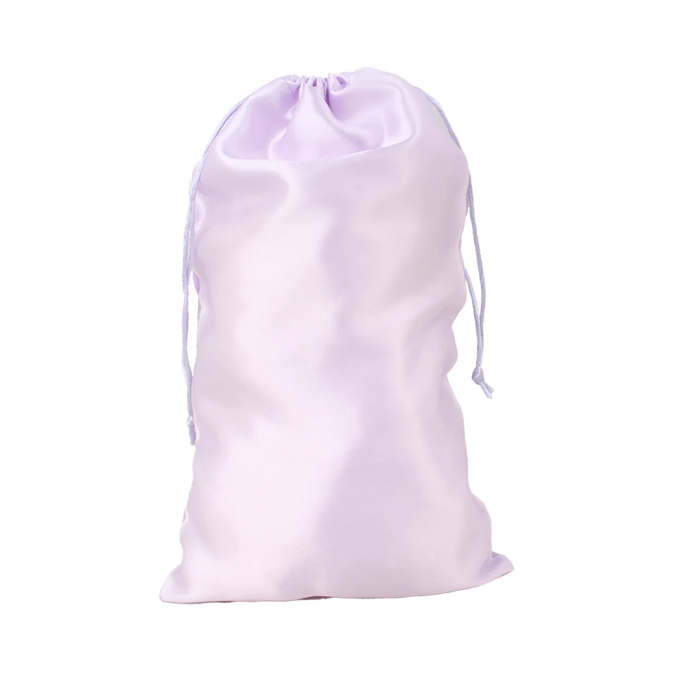 light purple band Чистый запас атласные натуральные волосы для наращивания головы scraft обертывания, женские натуральные волосы для наращивания белый/розовый/черный обертывающий пояс - Цвет: light purple band