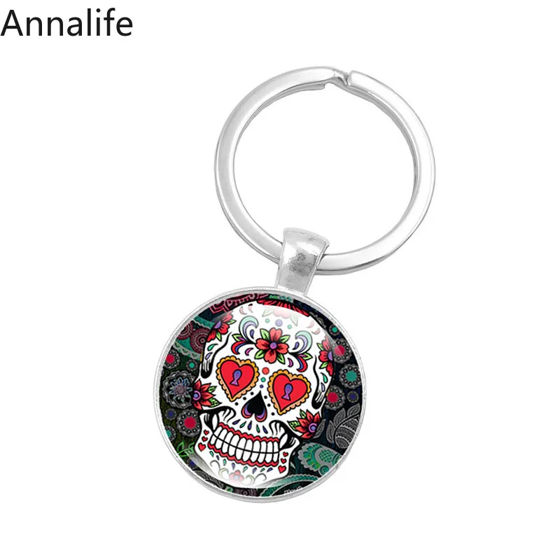 Новинка 2019 брелок с черепом из сахара мексиканское народное искусство