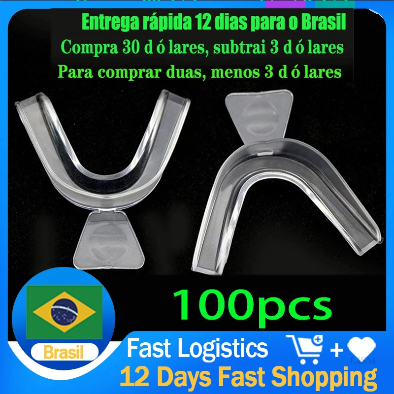 

100 шт./лот отбеливание зубов термоформовочный лоток для отбеливания зубов Стоматологическое оборудование система Комплект геля для полост...