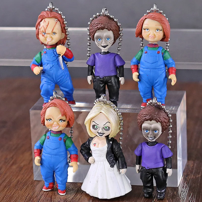6 шт./компл. фигурка NECA из фильма ужасов детская игра Чаки Невеста и сын кукольный