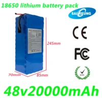48v 20ah 13s4p high power 18650 li ionbattery electric bike moped electric motorcycle battery 48 v protection bms2a charger