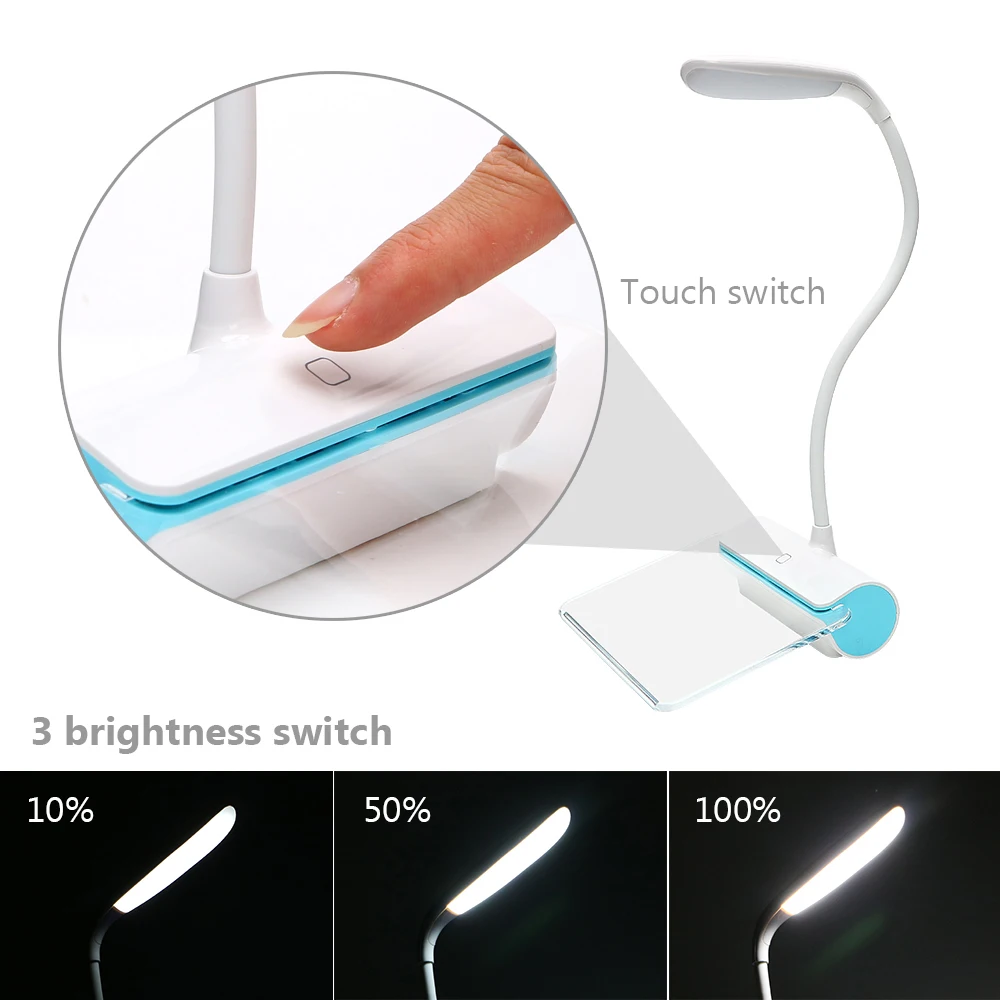 Светодиодсветодиодный настольная лампа новинка защита глаз USB перезаряжаемая