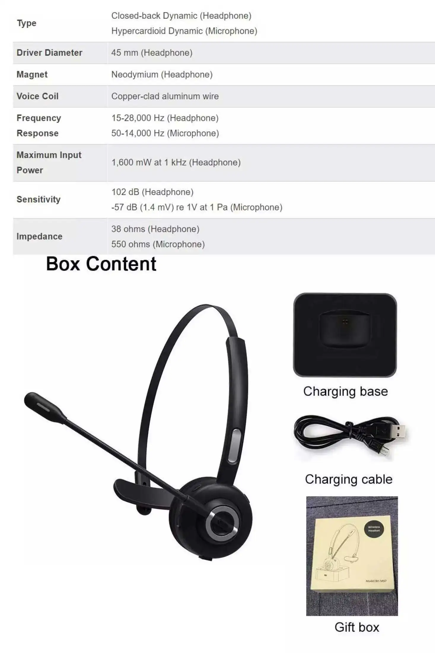 call center mono headset bluetooth skype phone wireless trucker school office business headphones w mic free global shipping