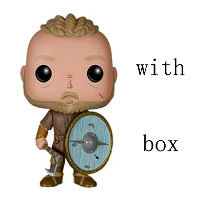 with retail box Funko Pop Vikings Ragnar Lothbrok 177& Lagertha 178 виниловые фигурки игрушки-модели Подарочные - Цвет: with retail box