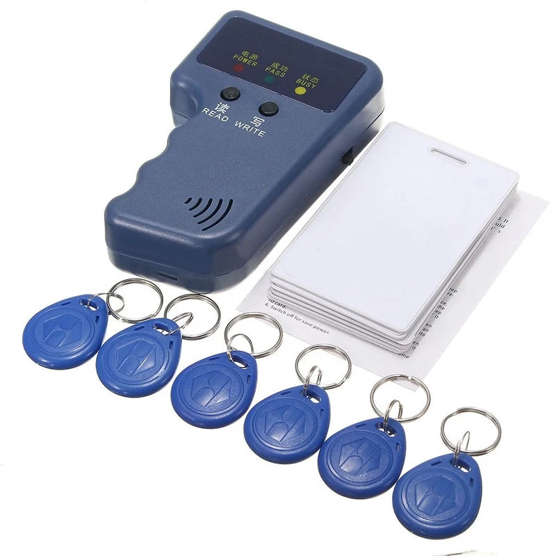 

RFID Reader Writer 125khz RFID Writer RFID ID Card Writer Copier Duplicator with Rewritable 6 Writable Tags 6Pcs RFID Cards