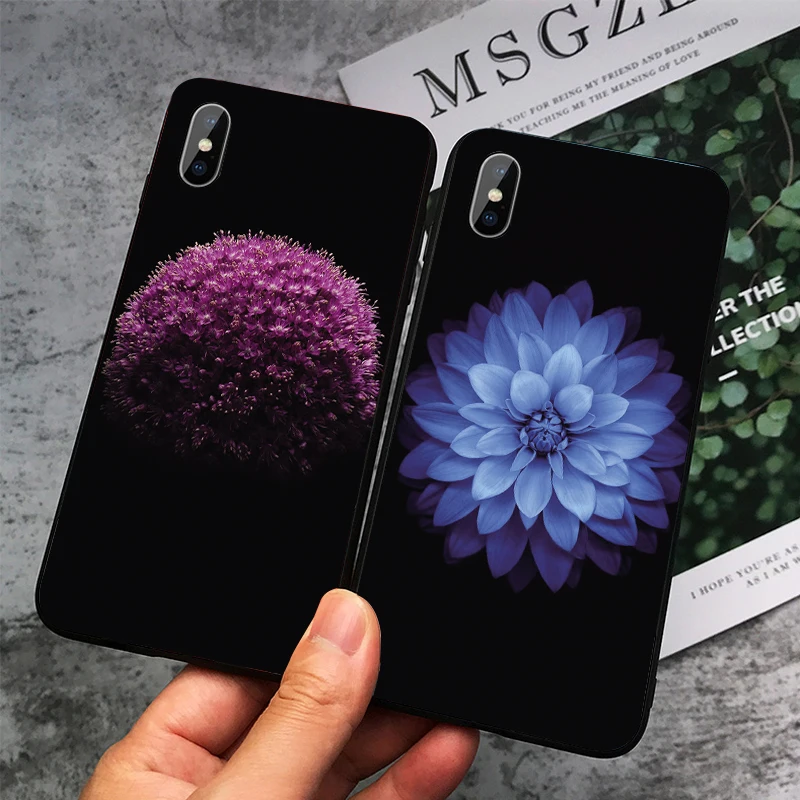 3D цветы Мягкий чехол для телефона из ТПУ iPhone 11 Pro Max X XS XR 8 7 6 5 s Plus защитная кожа