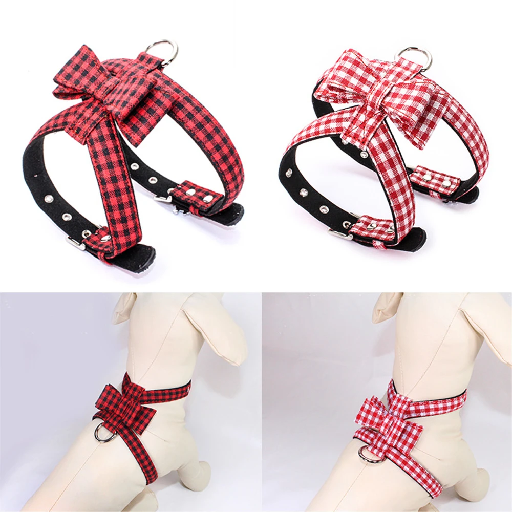 Клетчатый рисунок кошек жилетка-поводок клетчатом образце ошейник для котенка