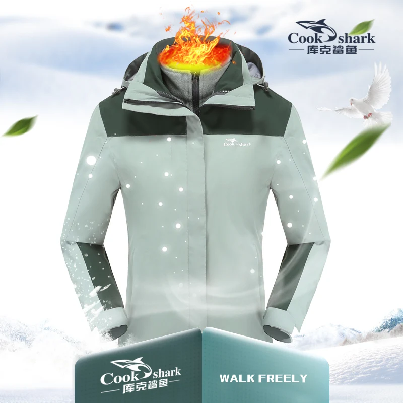 Cook Shark 2020 autumn and winter new fashion casual ladies jacket Korean loose trend jacket outdoor windproof waterproof jacket