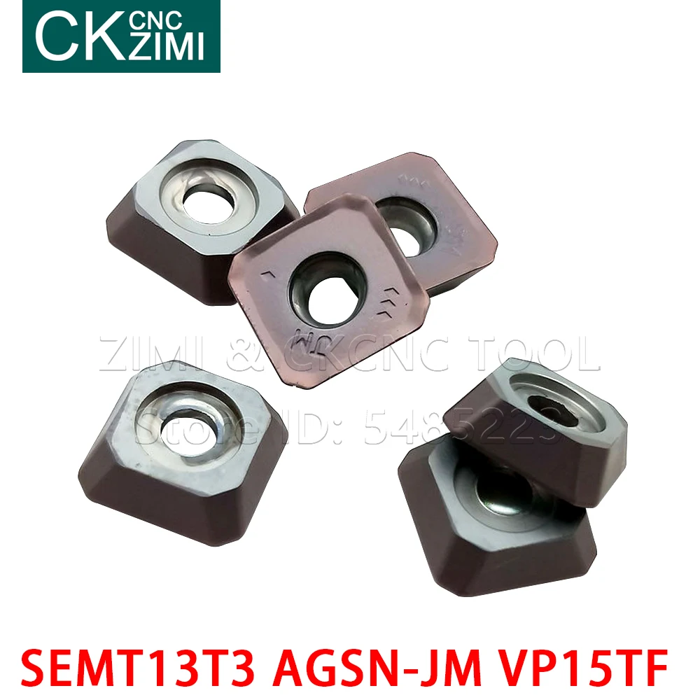 

10pc SEMT13T3AGSN-JM VP15TF Carbide Inserts SEMT 13T3 AGSN-JM VP15TF Turning Tool CNC tools External Lathe cutter turning insert