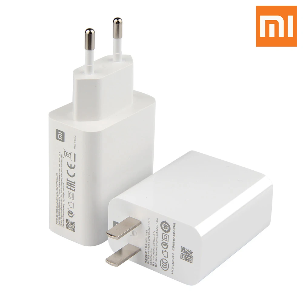 Оригинальный адаптер для быстрой зарядки Xiaomi 27 Вт 4 0 Turbo Type-C MI 10 PRO 9 Redmi Note 8 K20 K30 MIX 3