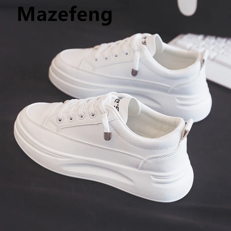 

Women Sneakers Fashion Shoes Spring Trend Casual Flats Sneakers Female New Fashion Comfort White Vulcanized Platform Shoes