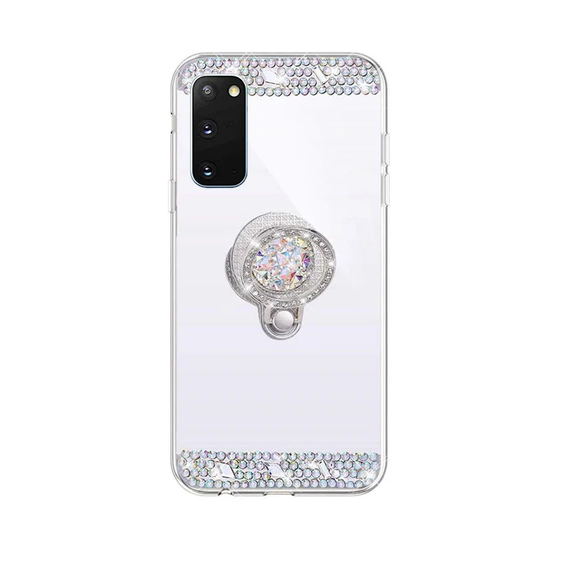 3D зеркальный защитный чехол для Samsung Galaxy S10 Plus S20 S10E с кольцом-держателем A51 A71 Note 10 9